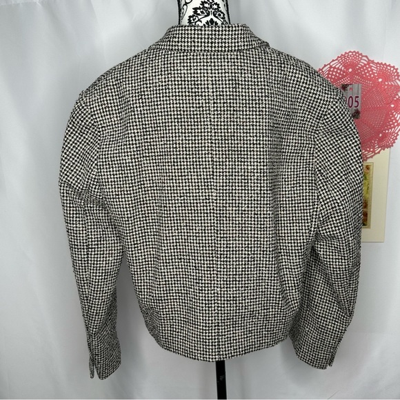 NWT Mango Nadine Houndstooth Cropped Blazer Size XXL - Picture 8 of 16
